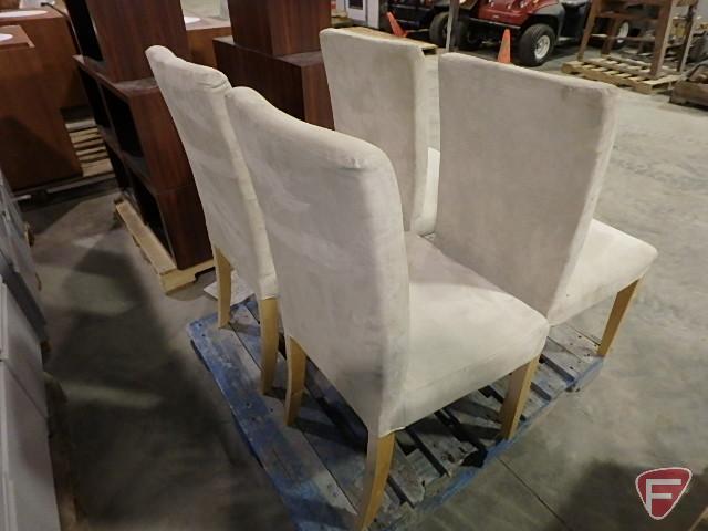 (4) upholstered office/waiting/dining room chairs