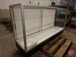 Glass display cabinet