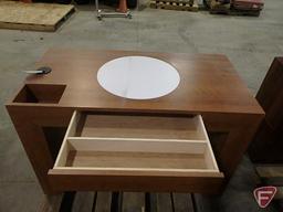 Wood desk/workstation