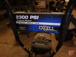 Excell 2300psi pressure washer with 6hp gas engine; no wands or hose