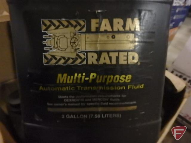 (4) transmission hydraulic fluid; all partials, approx. 5 gallons total