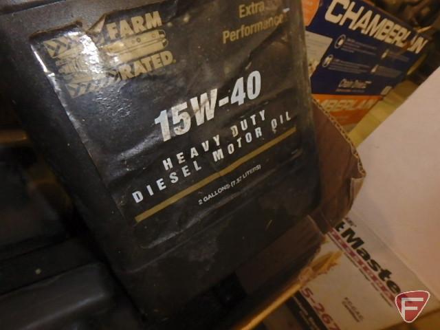 (4) transmission hydraulic fluid; all partials, approx. 5 gallons total