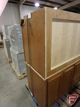 (2) wood vanities, 23-1/2"x48"x28-1/2"H