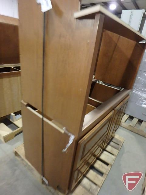 (2) wood vanities, 23-1/2"x48"x28-1/2"H