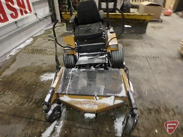 Woodsman Machine 6210 zero turn riding lawn mower, 54" deck, liquid cooled,