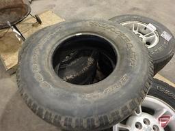 (4) Goodyear RT/S on six bolt Ram aluminum rims size 31x10.50 or 15LT