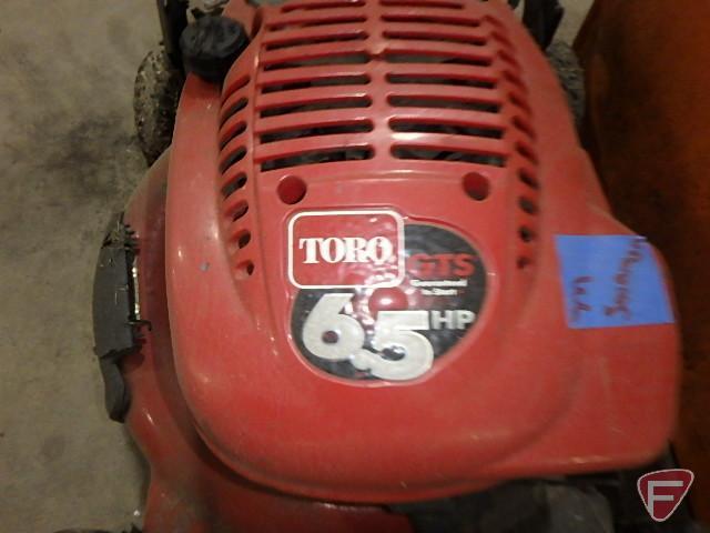 Toro Recycler self propelled front drive 22" cut with bagger and GTS 6.5hp gasoline engine