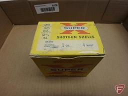 20 gauge ammo (25) rounds, #4, vintage box