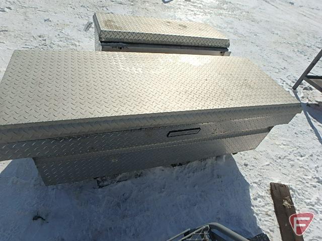 Weather Guard diamond plate pickup tool box 60"W base with keys