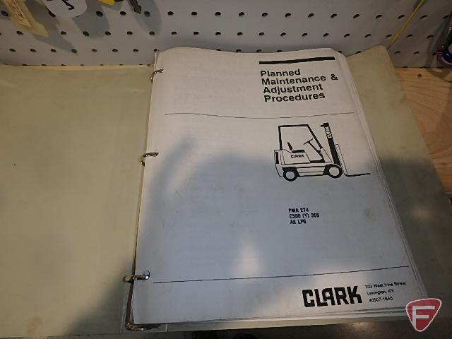 Clark 3-mast propane forklift, model C50055, sn 355770 2812