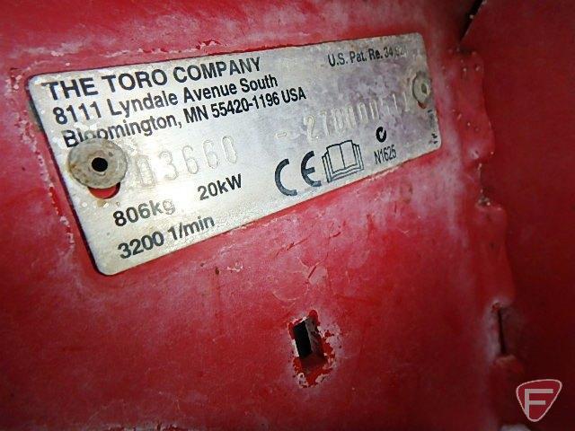 2007 Toro 5200-D model 03660 mower, 4010 hrs showing, 7 reels, SN: 270000511