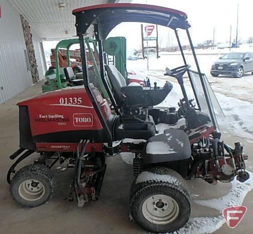 2007 Toro 5200-D model 03660 mower, 4010 hrs showing, 7 reels, SN: 270000511