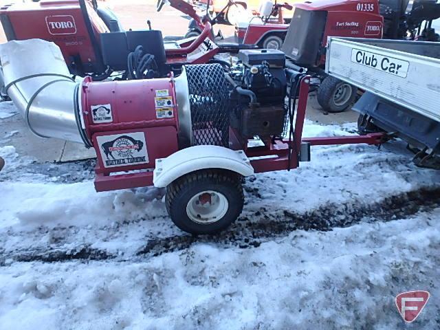 Buffalo blower, pull-behind turbine blower on trailer, SN: 10297