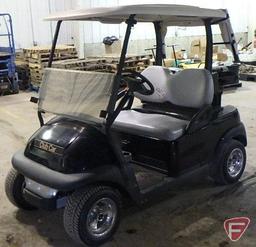 05 Club Car electric golf car, with top, black, SN: pq0538-551386