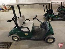 2012 Yamaha electric golf car, green, with top, SN: jw9-203623