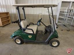 2012 Yamaha electric golf car, green, with top and windshield, SN: jw9-203622