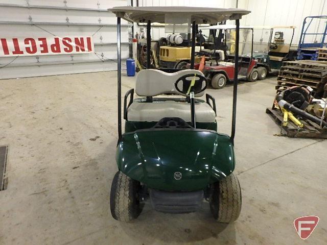 2012 Yamaha electric golf car, green, with top, SN: jw9-203637