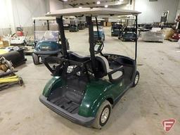 2012 Yamaha electric golf car, green, with top, SN: jw9-203637