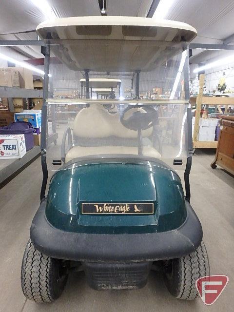 2014 Club Car Precedent electric golf car, green, with roof, windshield