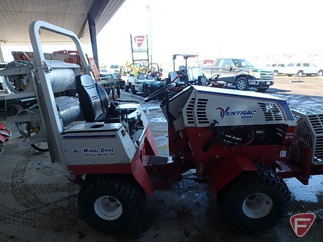 Ventrac 4500Z dual fuel compact tractor, 182 hrs showing, SN: 4500Z-AJ02163