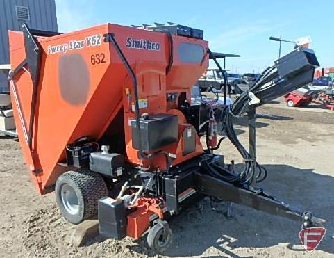 2001 Smithco Sweeper Star V-62 pull type vac, SN: 78039