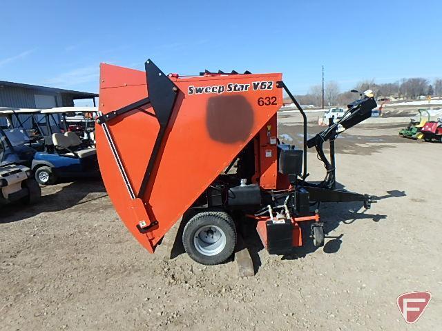 2001 Smithco Sweeper Star V-62 pull type vac, SN: 78039