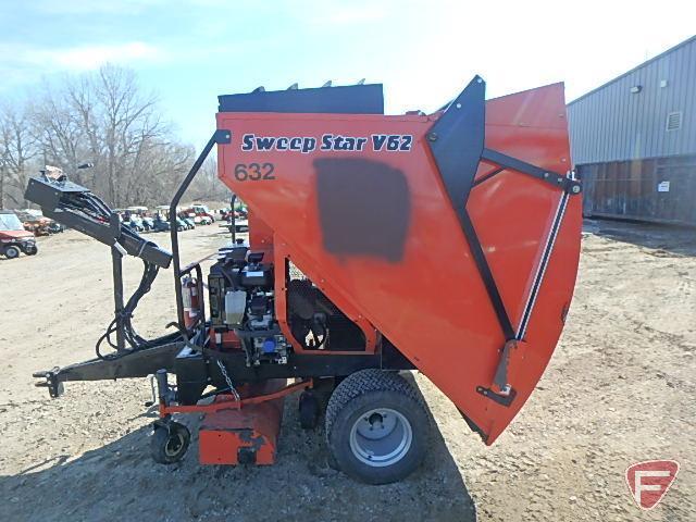 2001 Smithco Sweeper Star V-62 pull type vac, SN: 78039