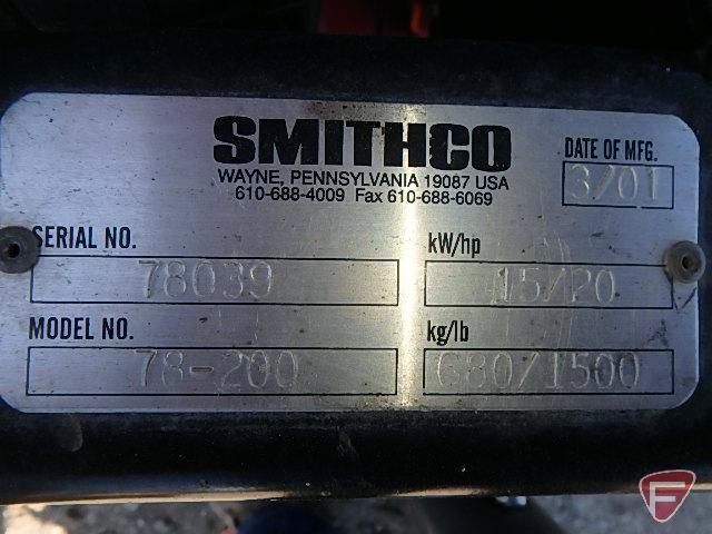 2001 Smithco Sweeper Star V-62 pull type vac, SN: 78039
