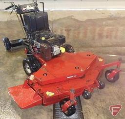 Exmark Viking 52" walk-behind out-front rotary mower with sulky, Kohler Command Pro 15 gas engine