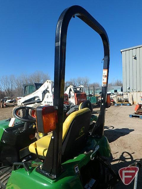 2006 John Deere 2305 diesel 4X4 MFWD compact utility tractor with 62" mid mount mower deck, 736 hrs