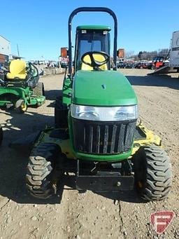 2006 John Deere 2305 diesel 4X4 MFWD compact utility tractor with 62" mid mount mower deck, 736 hrs