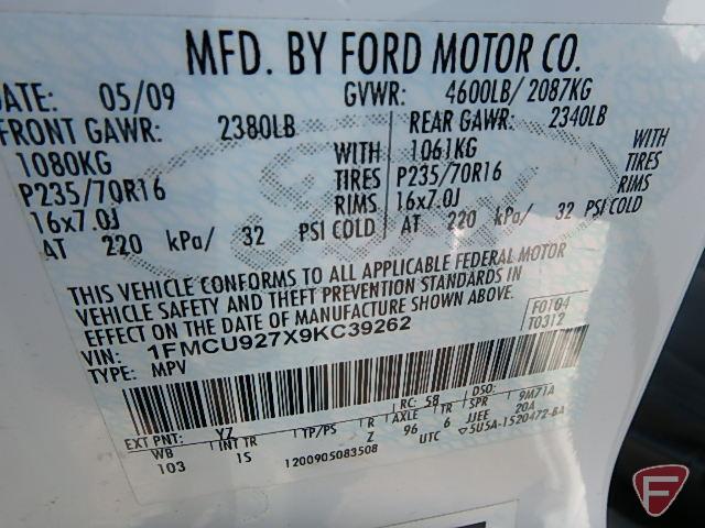 2009 Ford Escape Multipurpose Vehicle (MPV)
