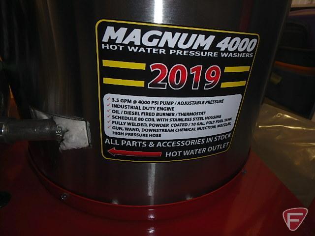NEW 2019 Easy Kleen Magnum 4000 hot water pressure washer, SN: 191358