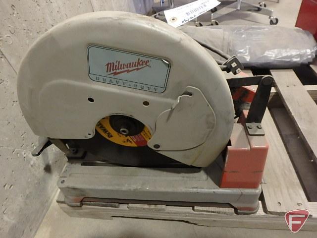 Milwaukee heavy duty 14" dry cut machine chop saw, cat. no. 6190-20