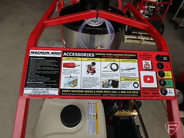 NEW 2019 Easy Kleen Magnum 4000 hot water pressure washer, model E440, SN: 181023058