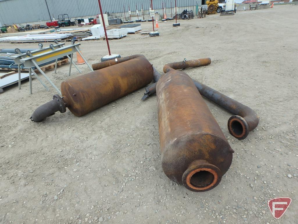 Caterpillar G379 natural gas engine, SN: 72B615, includes (2) mufflers and pipes