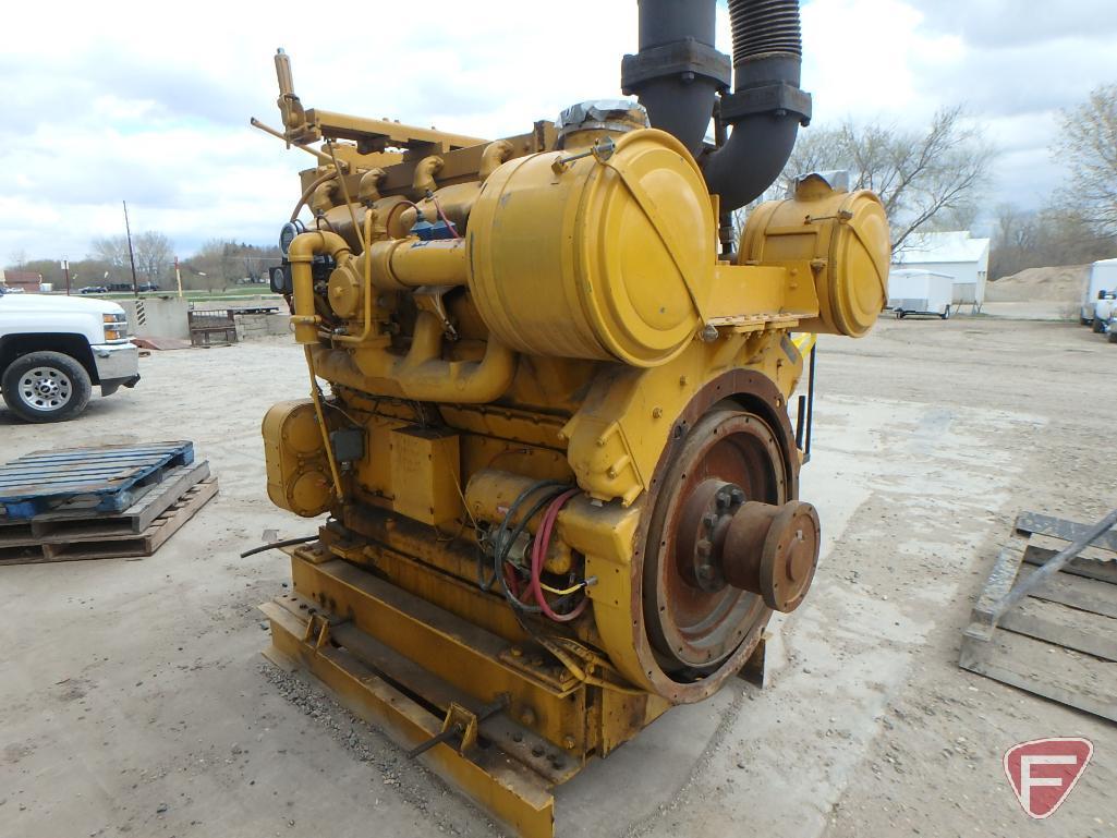 Caterpillar G379 natural gas engine, SN: 72B615, includes (2) mufflers and pipes