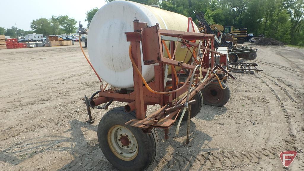 Demco 300 gallon pull-type sprayer with 28 ft. boom, PTO pump, implement tires