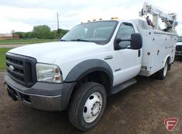 2005 Ford F-450 Super Duty Service Body Truck w/Crane