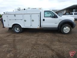 2005 Ford F-450 Super Duty Service Body Truck w/Crane