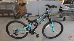 26? women?s black/turquoise Huffy Trail Runner