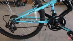 26? women?s black/turquoise Huffy Trail Runner