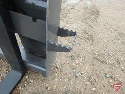 NEW Golden Swallow universal quick tach mount skid steer/skid loader pallet forks, step through