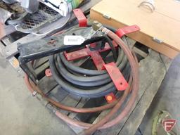 Air hose reel with hose