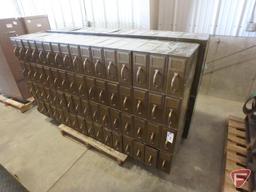 64 drawer cabinet, 62 drawer/2 door cabinet, 80x64x14in