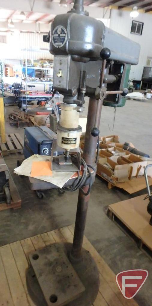 Walker-Turner drill press, Procunier tapping head, foot control, 120V