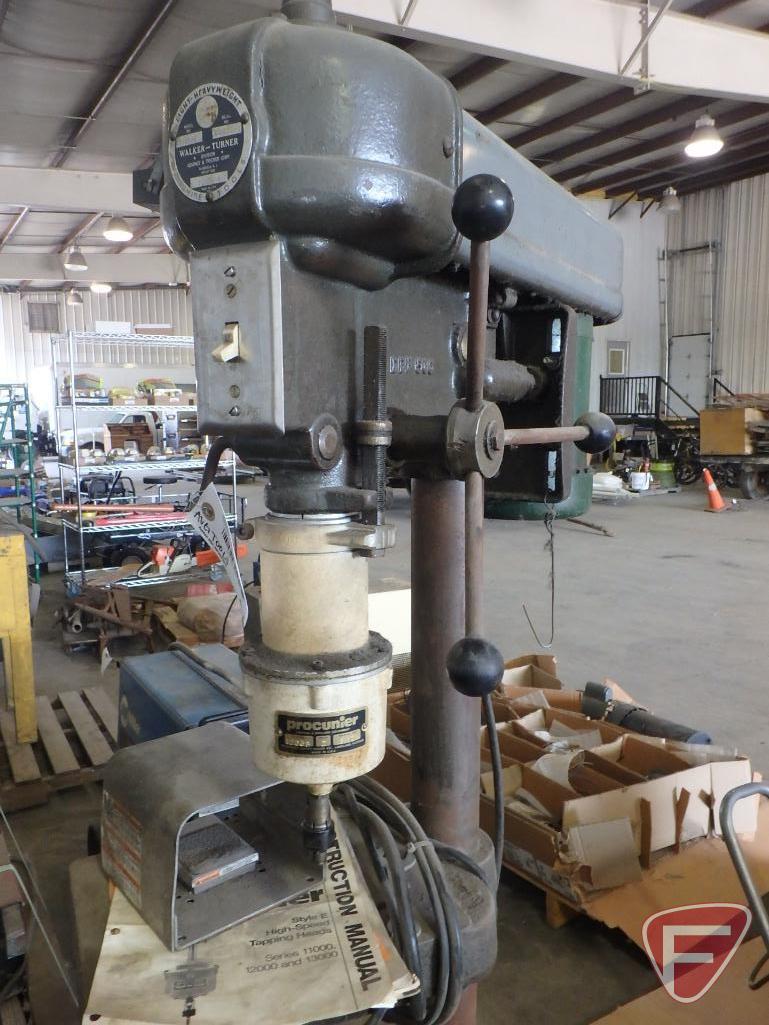 Walker-Turner drill press, Procunier tapping head, foot control, 120V