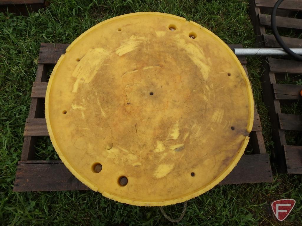 2- 36"' Yellow Round Crane Pads