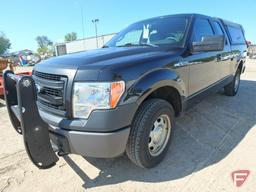 2014 Ford F-150 Extended Cab Pickup Truck With Leer Topper and Setina Push Rack