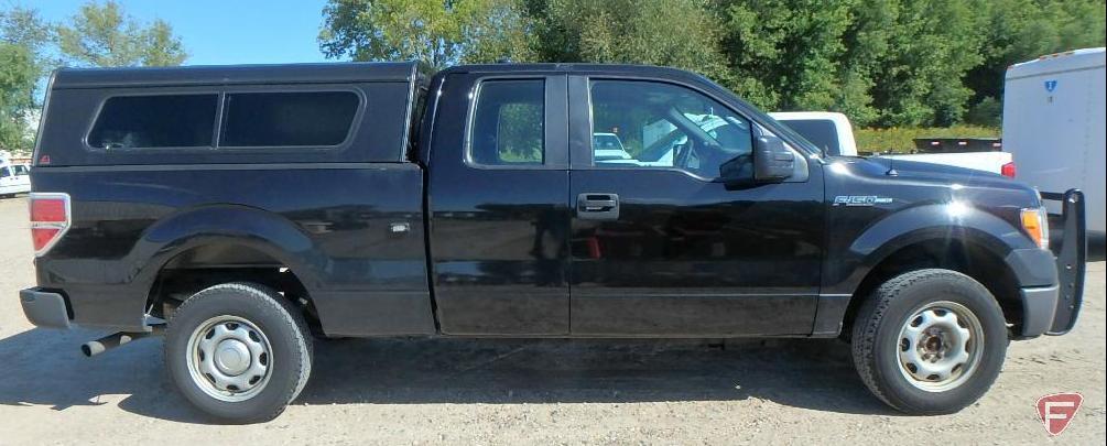 2014 Ford F-150 Extended Cab Pickup Truck With Leer Topper and Setina Push Rack